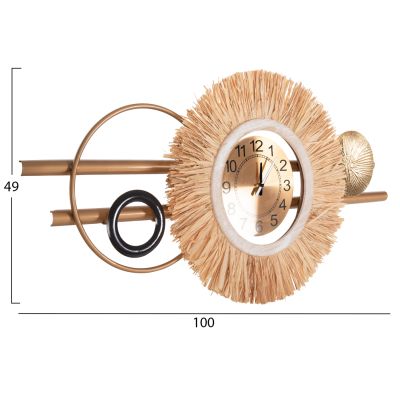 СТЕЕН ЧАСОВНИК HM4200 МЕТАЛНИ И РАФИЕВИ ВЛАКНА В ЗЕМНИ ТОНИ 100x49Hcm.
