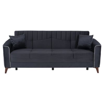 HM3247.01,PORTMAN 3-seater sofa-bed, grey blue, 210x80x87H