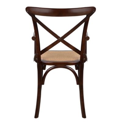 Wooden chair with arms Forenza HM0105.03 Brown and mat 52x56x89,5  cm