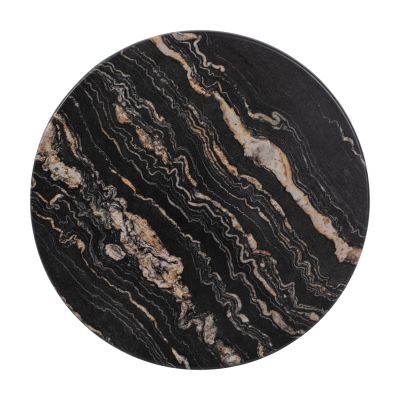 TABLETOP ROUND HM5227.15 5787 WERZALIT Φ60 BLACK GOLD MARBLE