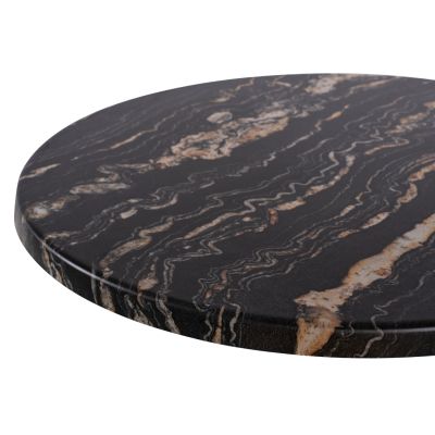 TABLETOP ROUND HM5227.15 5787 WERZALIT Φ60 BLACK GOLD MARBLE