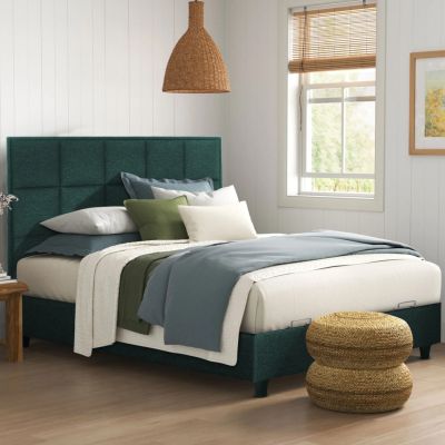 BED ALBA FB9626.13 WITH STORAGE SPACE- CYPRESS GREEN VELVET 160X200 CM