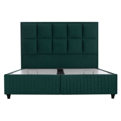 BED ALBA FB9626.13 WITH STORAGE SPACE- CYPRESS GREEN VELVET 160X200 CM