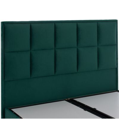 BED ALBA FB9626.13 WITH STORAGE SPACE- CYPRESS GREEN VELVET 160X200 CM