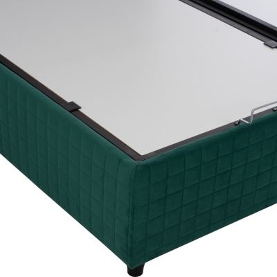 BED ALBA FB9626.13 WITH STORAGE SPACE- CYPRESS GREEN VELVET 160X200 CM