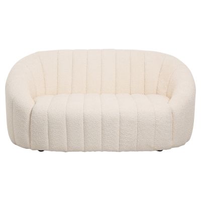 SOFA 2-SEATER MOBY HM9595.06 ECRU BOUCLE FABRIC 148x83x66Hcm.