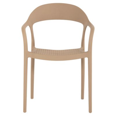 ARMCHAIR POLYPROPYLENE CLEO HM5935.03 CAPUCCINO 57x53x81Hcm.