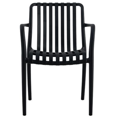 ARMCHAIR POLYPROPYLENE TIPPY HM5940.02 BLACK 55x55x81Hcm.