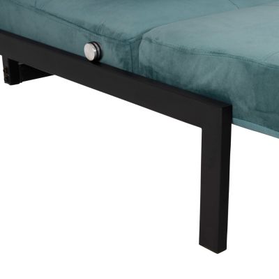 EASYCHAIR/BED CONSTANCE HM3078.15 TURQUOISE COLORED VELVET 95x92x66Hcm.