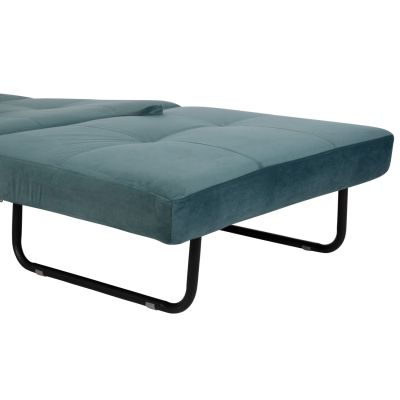 EASYCHAIR/BED CONSTANCE HM3078.15 TURQUOISE COLORED VELVET 95x92x66Hcm.