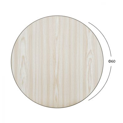 TABLE TOP FROM MDF D60 HM8436.03 OAK BLACK