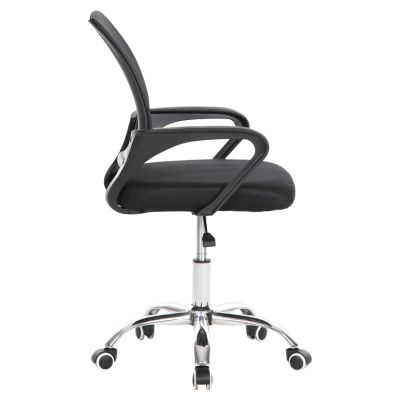 OFFICE CHAIR BRISTONE HM1058.31 CHROMED LEG-BLACK MESH-RECLINE 56x53x93Hcm.