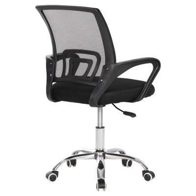 OFFICE CHAIR BRISTONE HM1058.31 CHROMED LEG-BLACK MESH-RECLINE 56x53x93Hcm.