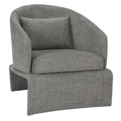 ARMCHAIR BEVY HM9677.01 GREY BOUCLE FABRIC-METAL FRAME 72x71x75Hcm.