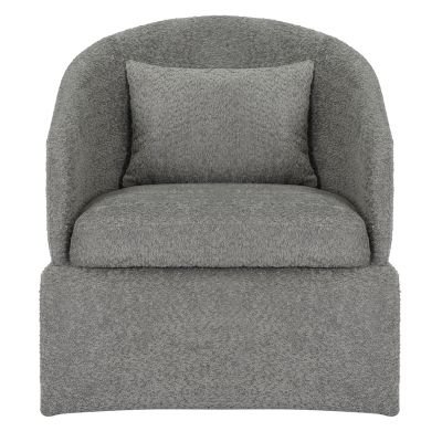 ARMCHAIR BEVY HM9677.01 GREY BOUCLE FABRIC-METAL FRAME 72x71x75Hcm.