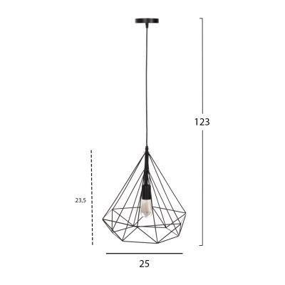 ПАНЕЛ HM4040 ЧЕРЕН МЕТАЛЕН ЦАП 25x22x123Hcm.