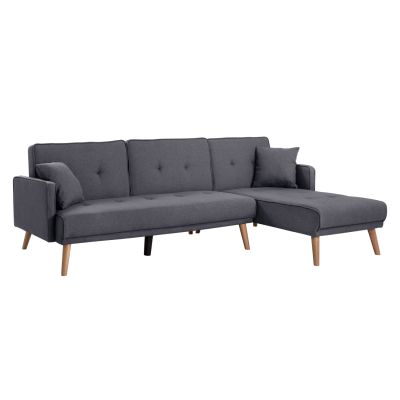 Corner Bed Sofa REVERSIBLE PANTHEA HM3127.01 Dark Grey 263x93 - 155x79 cm