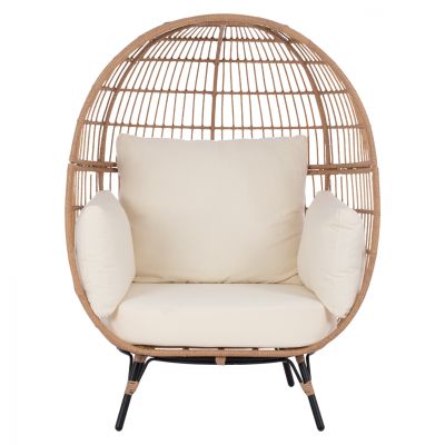 ARMCHAIR NEST ALLEGRA HM5764 WITH WICKER IN BEIGE SHADE 110x85x148 cm.