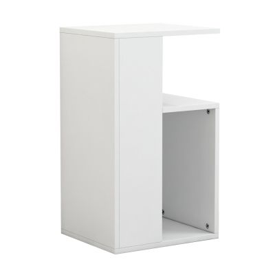 SIDE TABLE DAWN MELAMINE WHITE 35X29,5X60Hcm.HM8880.11