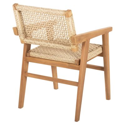 DINING ARMCHAIR BJORN HM9403.11 SOLID TEAK WOOD-ROPE 54,5x61x85Hcm.