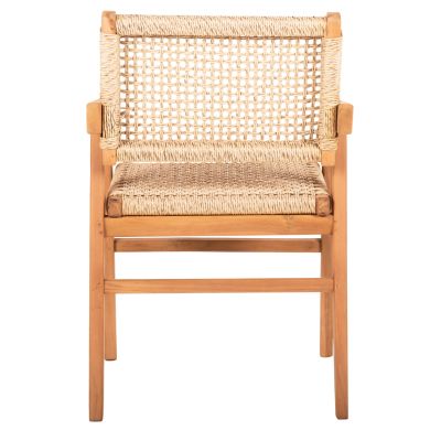 DINING ARMCHAIR BJORN HM9403.11 SOLID TEAK WOOD-ROPE 54,5x61x85Hcm.