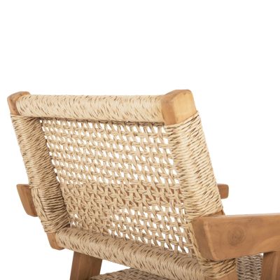 DINING ARMCHAIR BJORN HM9403.11 SOLID TEAK WOOD-ROPE 54,5x61x85Hcm.