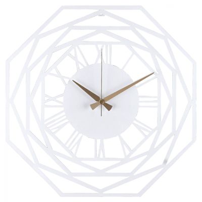 WALL CLOCK METAL WHITE HM7459 41x41 cm.