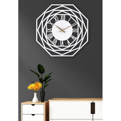 WALL CLOCK METAL WHITE HM7459 41x41 cm.