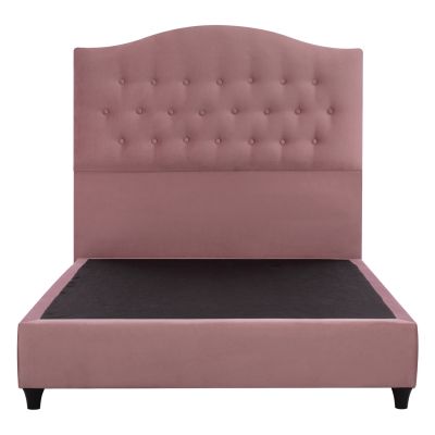 HM647.12 bed MALENA, dusty pink velvet, 120x200cm