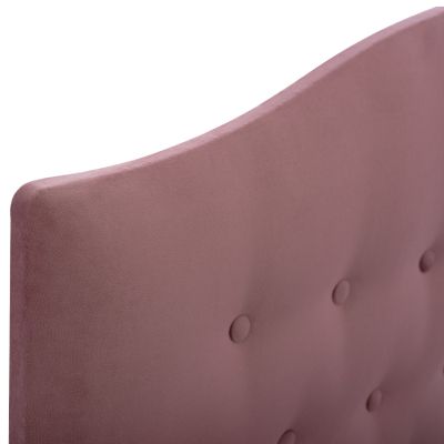 HM647.12 bed MALENA, dusty pink velvet, 120x200cm