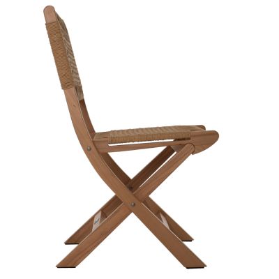 FOLDING CHAIR MADE OF BEECH WOOD AND ROPE IN NATURAL 47X58X84Hcm.HM9411.01