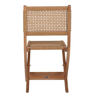 FOLDING CHAIR MADE OF BEECH WOOD AND ROPE IN NATURAL 47X58X84Hcm.HM9411.01