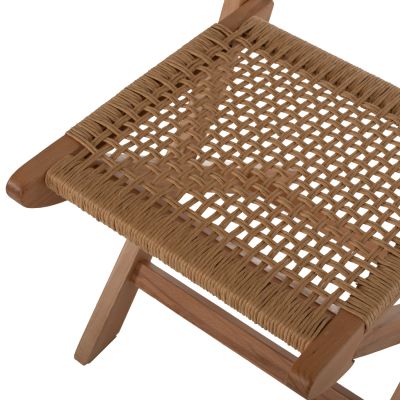 FOLDING CHAIR MADE OF BEECH WOOD AND ROPE IN NATURAL 47X58X84Hcm.HM9411.01