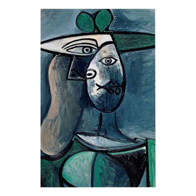 Wall art Woman with a Green Hat HM7193.01 45X70X3 cm.