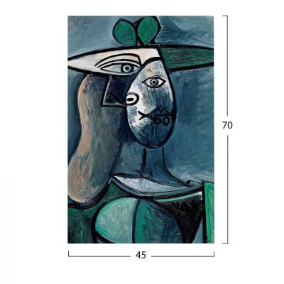 Wall art Woman with a Green Hat HM7193.01 45X70X3 cm.