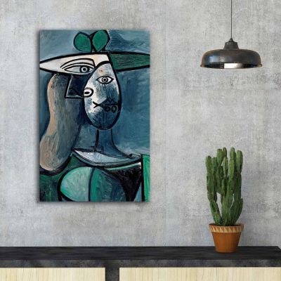 Wall art Woman with a Green Hat HM7193.01 45X70X3 cm.