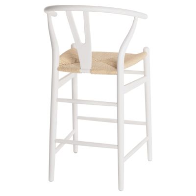 BAR STOOL BRAVE BEECH WOOD WISHBONE BACKREST SEMI-CIRCULAR HM9405.03 48x53x100H cm.