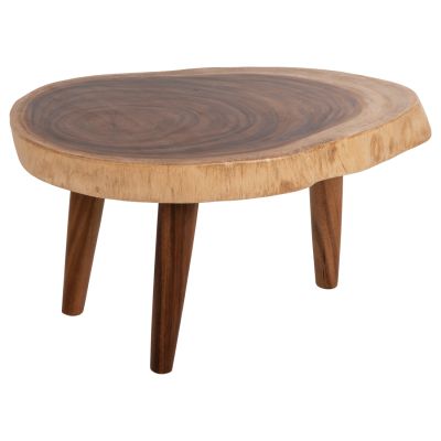 COFFEE TABLE DOMPU HM9631 SOLID SUAR WOOD 8cm THICK TABLETOP 60x94x46Hcm.