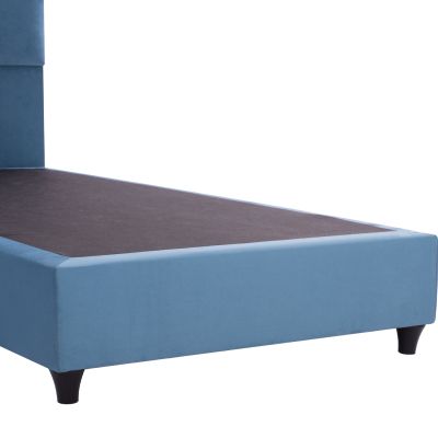 HM652.09 bed MILO, blue velvet, 90x200