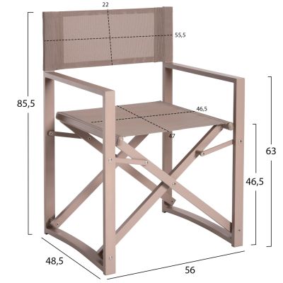 ДИРЕКТОРСКИ СТОЛ АЛУМИНИЕВ DUPRE HM5094.03 ЦВЯТ ШАМПАНСКО 57x48,5x85.5Hcm.