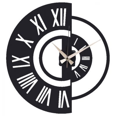 WALL CLOCK METAL BLACK HM7463 41x41 cm.