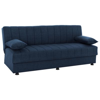 ANDRI HM3239.07, SOFA-BED, 3 SEATER, BLUE FABRIC