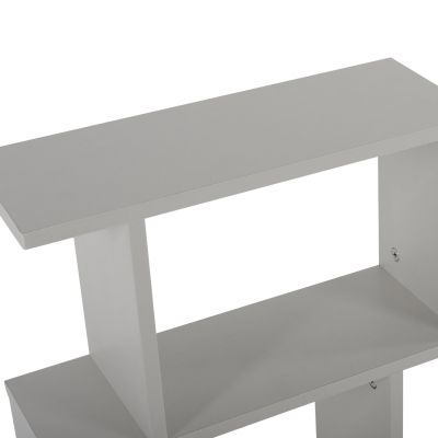 SIDE TABLE HM8956.13 WITH STORAGE SPACES AMABELLA MELAMINE WHITE 45x17x52Hcm.