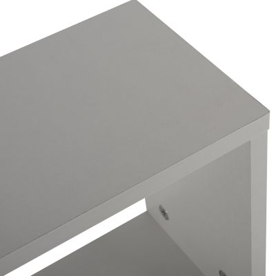 SIDE TABLE HM8956.13 WITH STORAGE SPACES AMABELLA MELAMINE WHITE 45x17x52Hcm.