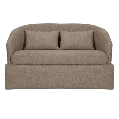 SOFA 2-SEATER BEVY2 HM9678.03 BEIGE BOUCLE FABRIC-METAL FRAME 128x72x74Hcm.