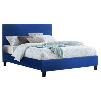 VELVET BLUE BED BECCA HM553.18 FOR MATTRESS 150x200 cm.