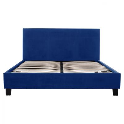 VELVET BLUE BED BECCA HM553.18 FOR MATTRESS 150x200 cm.