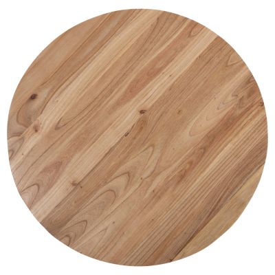 COFFEE TABLE ROUND FRANTZ HM9523.01 SOLID MINDI WOOD-NATURAL Φ100X40H cm.