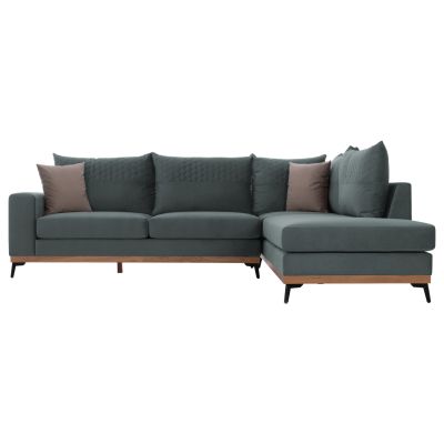 MESINA corner sofa, mint, high leg, 2pcs, right corner