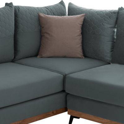 MESINA corner sofa, mint, high leg, 2pcs, right corner